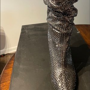 Mint condition INC rhinestone boots size 12